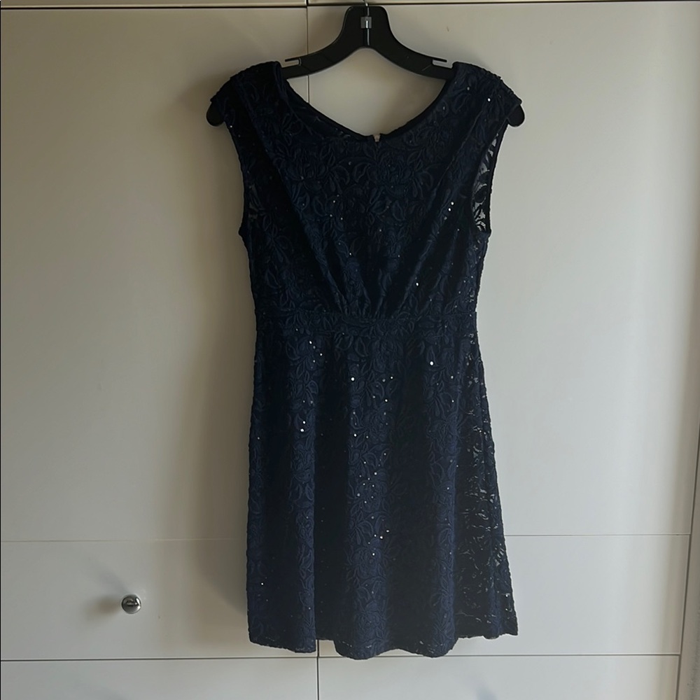 Elegant Navy Lace Dress INC Size 2
